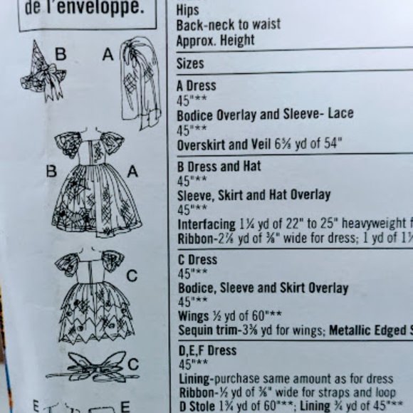 Vintage Girls Costumes Dress Up Witch Fairy Star - Picture 4 of 6